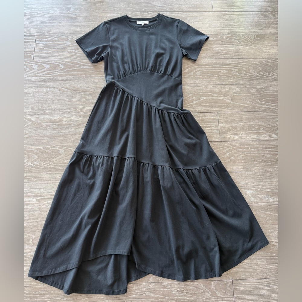 Frame Elegant Black Maxi Dress